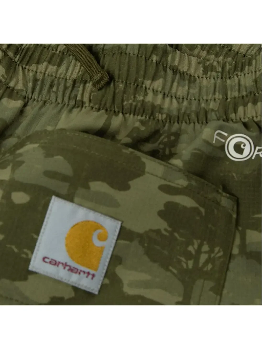 (C99) Carhartt Youth Boys' Rugged Flex Ripstop Work Shorts Camo Brown Large